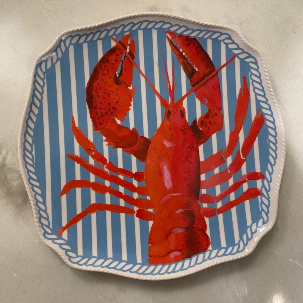 Cynthia Rowley melamine lobster dishes (3)